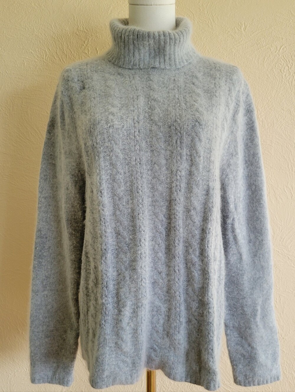 White Stag | Light Gray Angora Blend Turtleneck